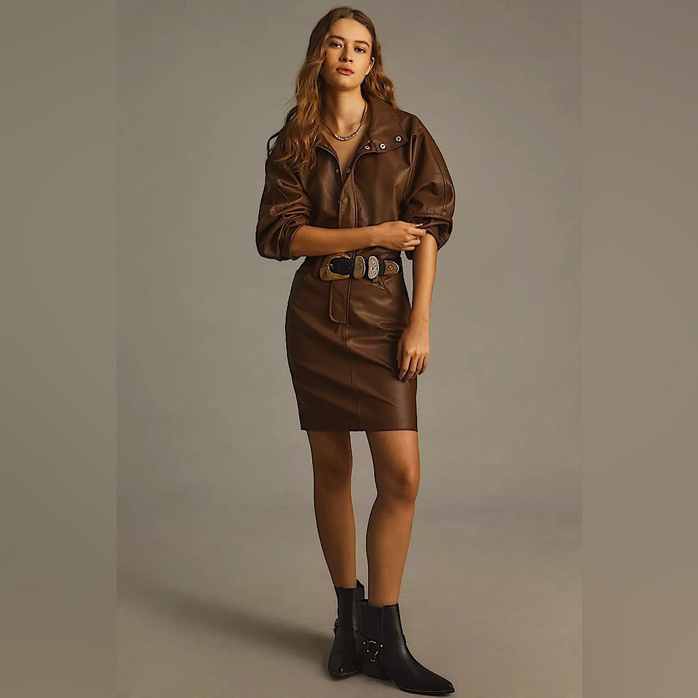 RONNY KOBO Regan Dress in Chocolate Brown